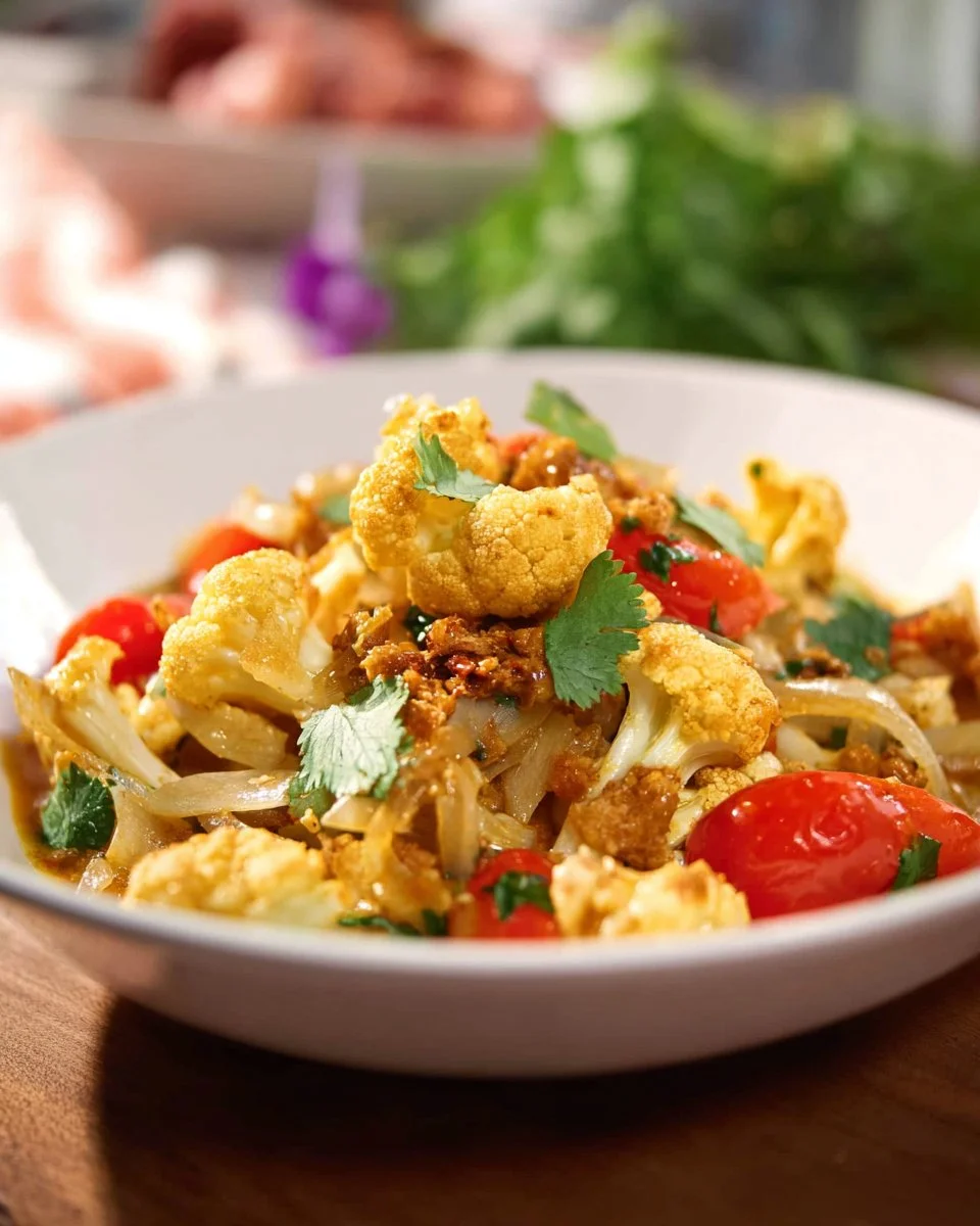 Quick Cauliflower Curry Stir Fry