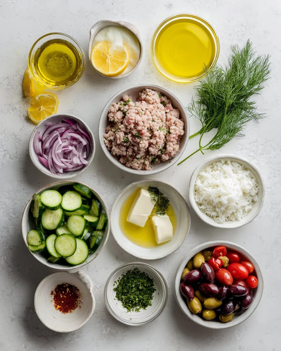 Quick Greek Ground Turkey Rice Bowls