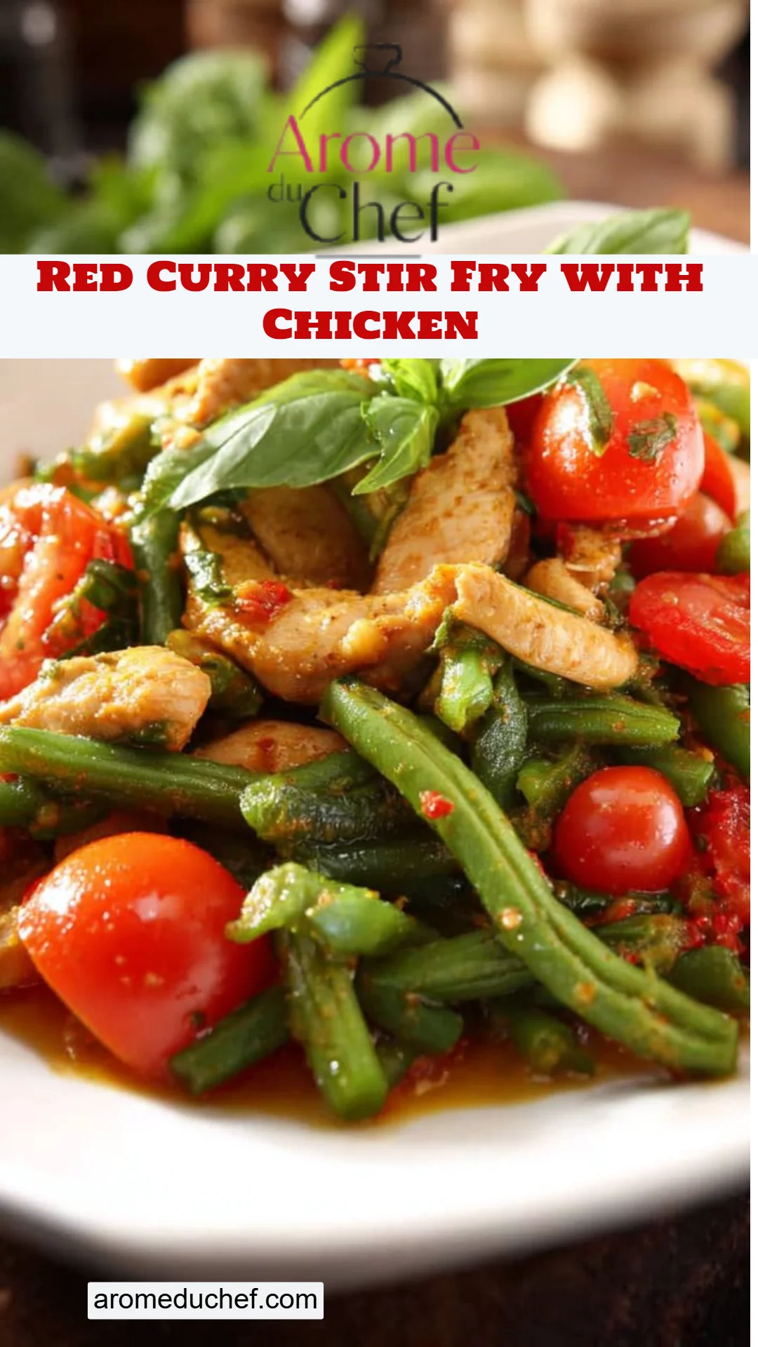 Red Curry Stir Fry with Chicken