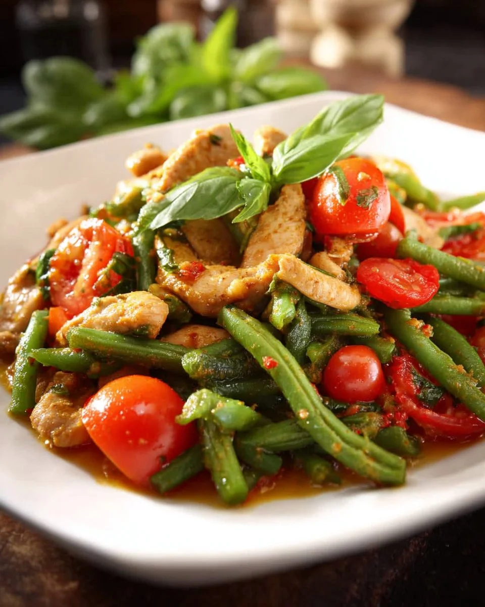Red Curry Stir Fry with Chicken