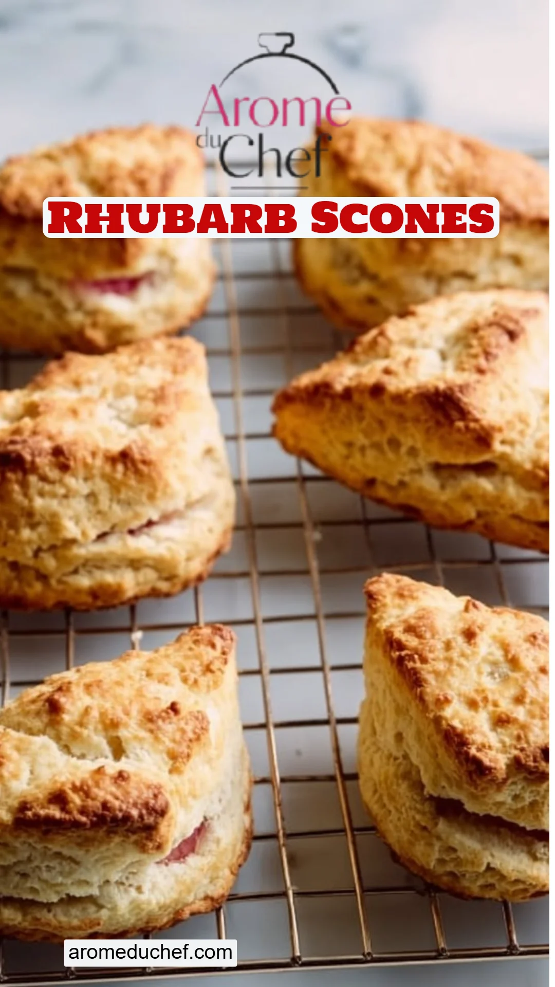 Rhubarb Scones