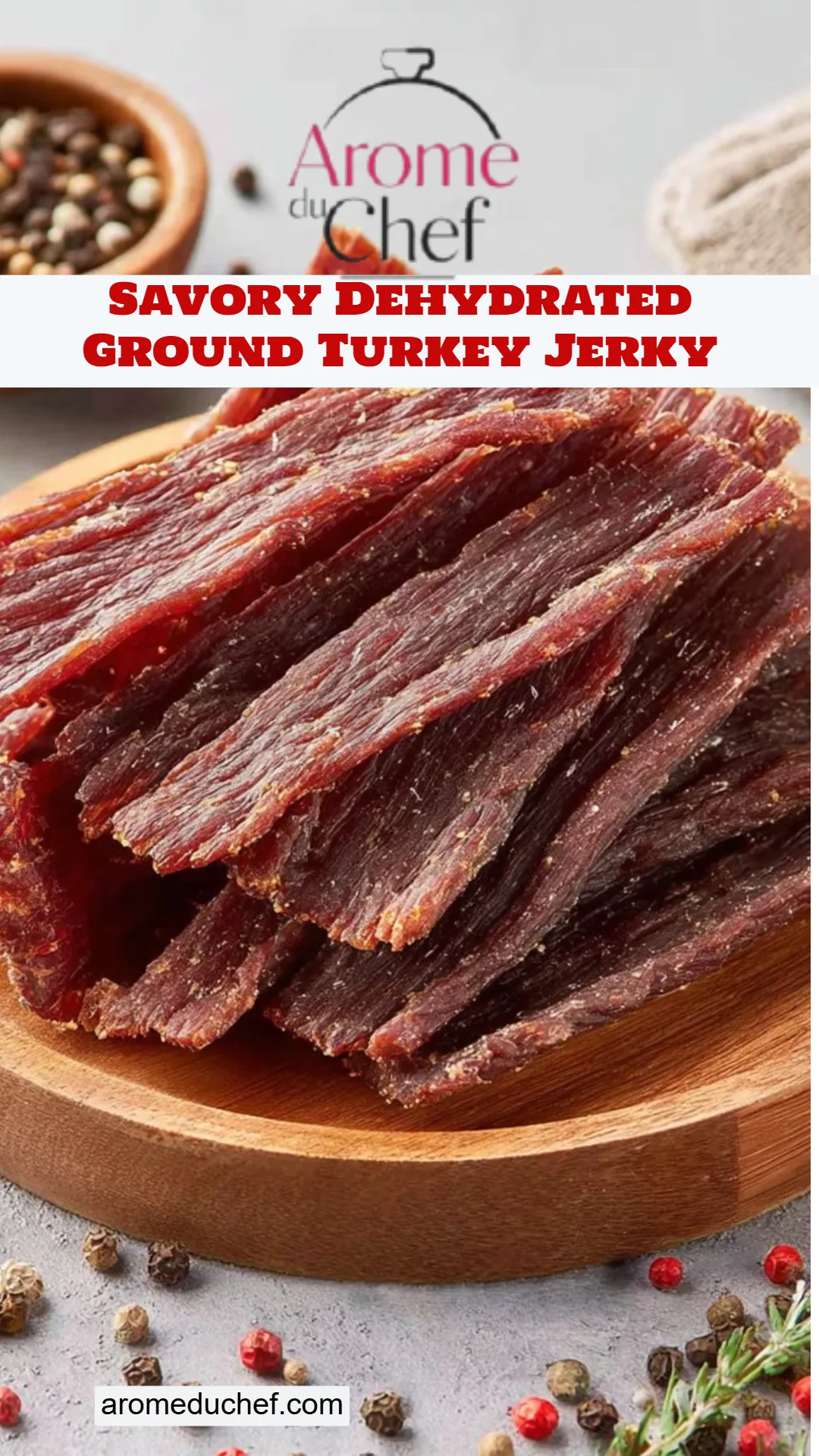 Savory Dehydrated Ground Turkey Jerky