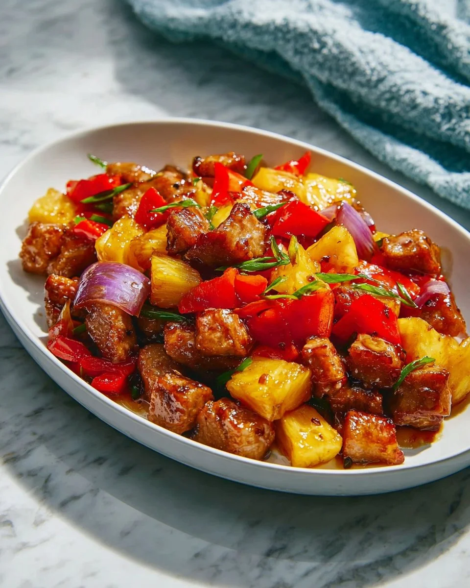 Sheet Pan Pineapple Chicken