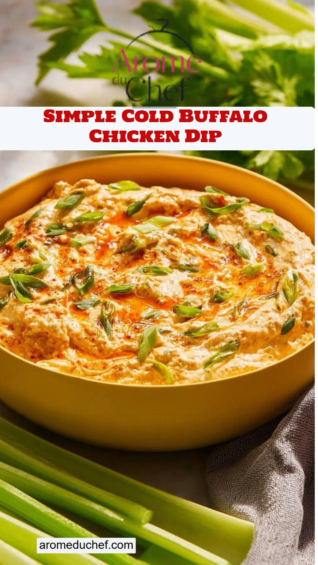 Simple Cold Buffalo Chicken Dip