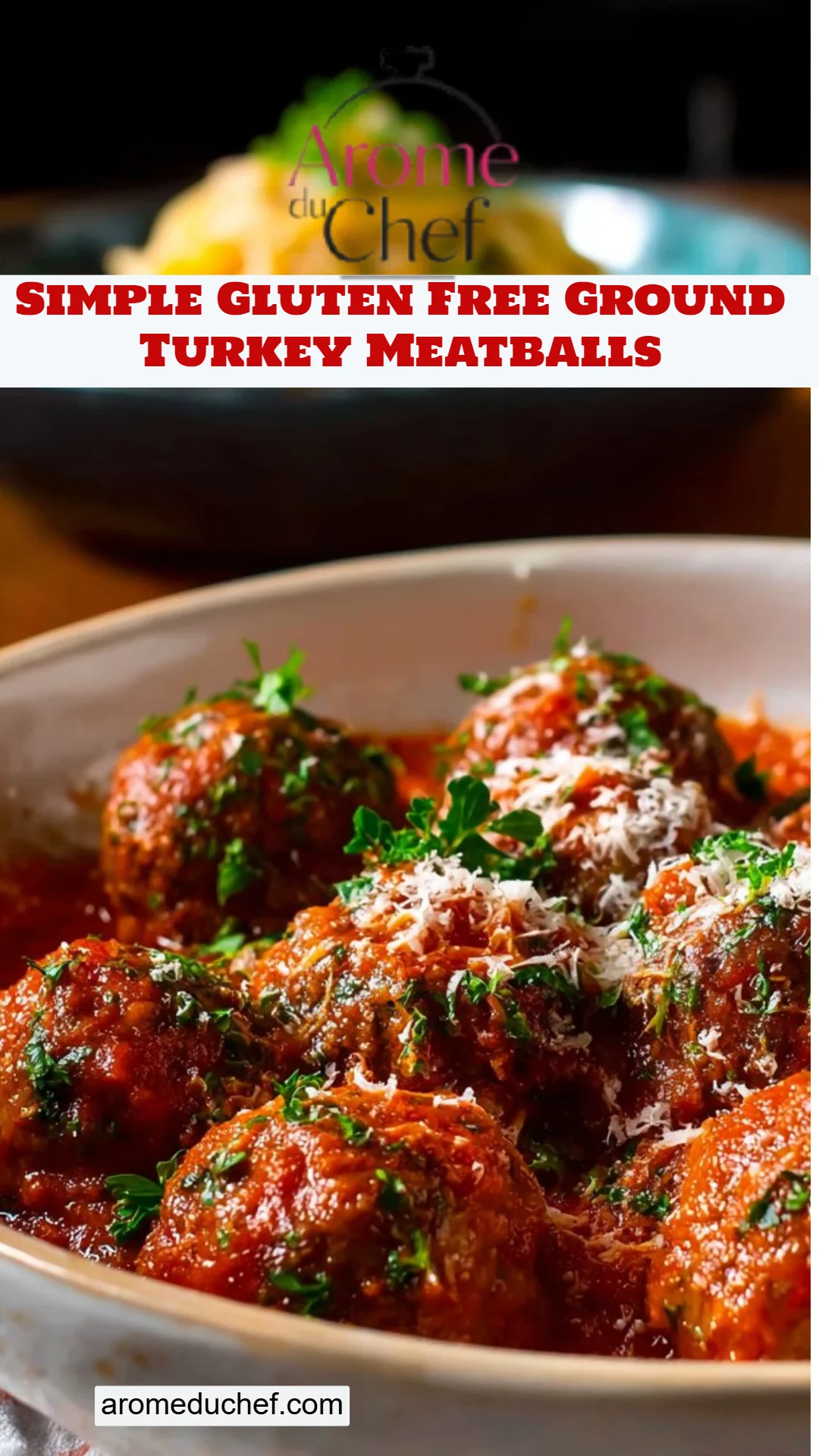 Simple Gluten Free Ground Turkey Meatballs