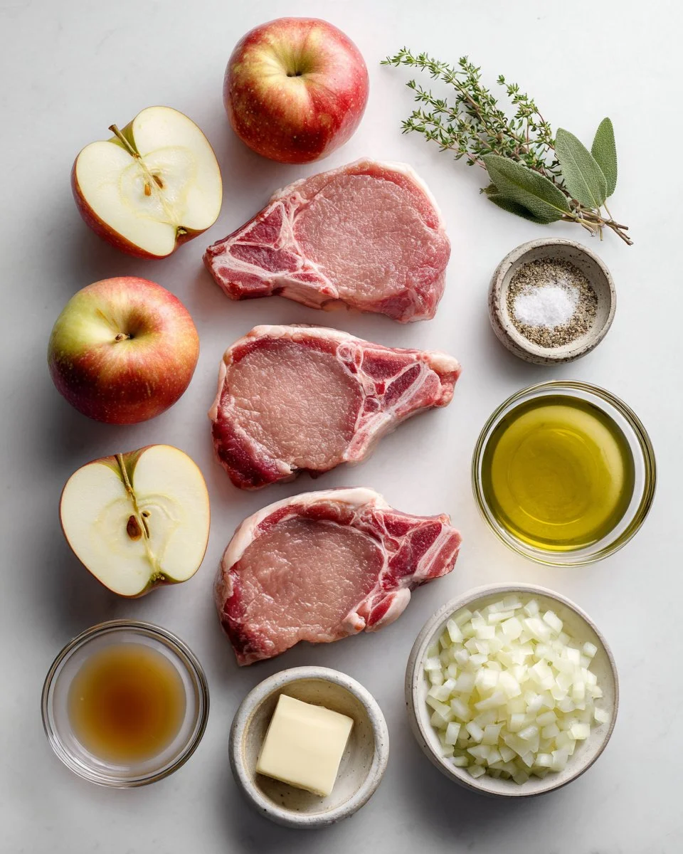 Skillet Pork Chops with Apples (+ Tasty Pan Sauce!)