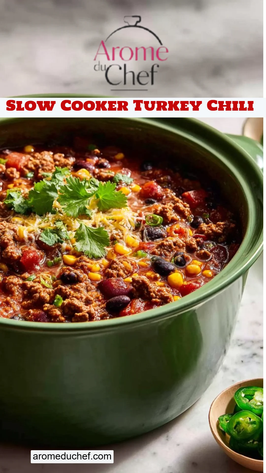 Slow Cooker Turkey Chili