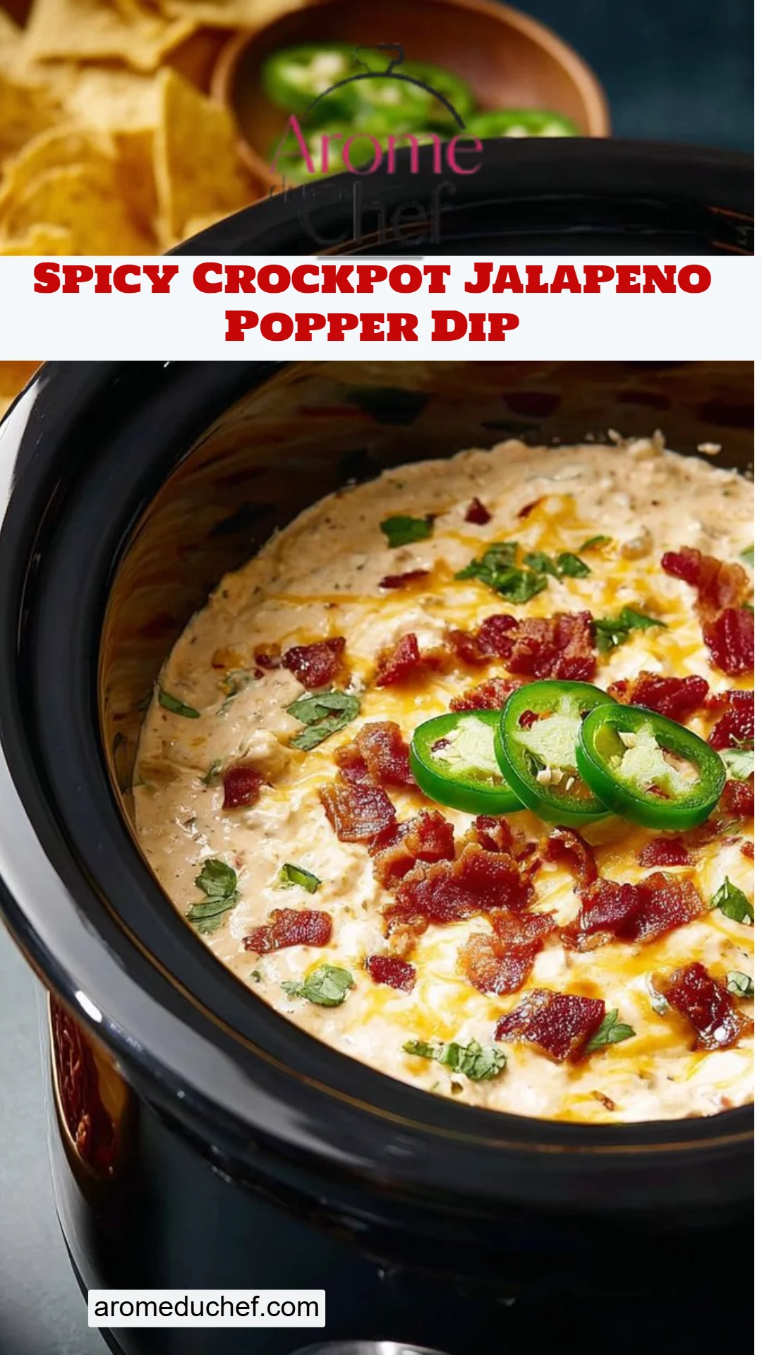 Spicy Crockpot Jalapeno Popper Dip