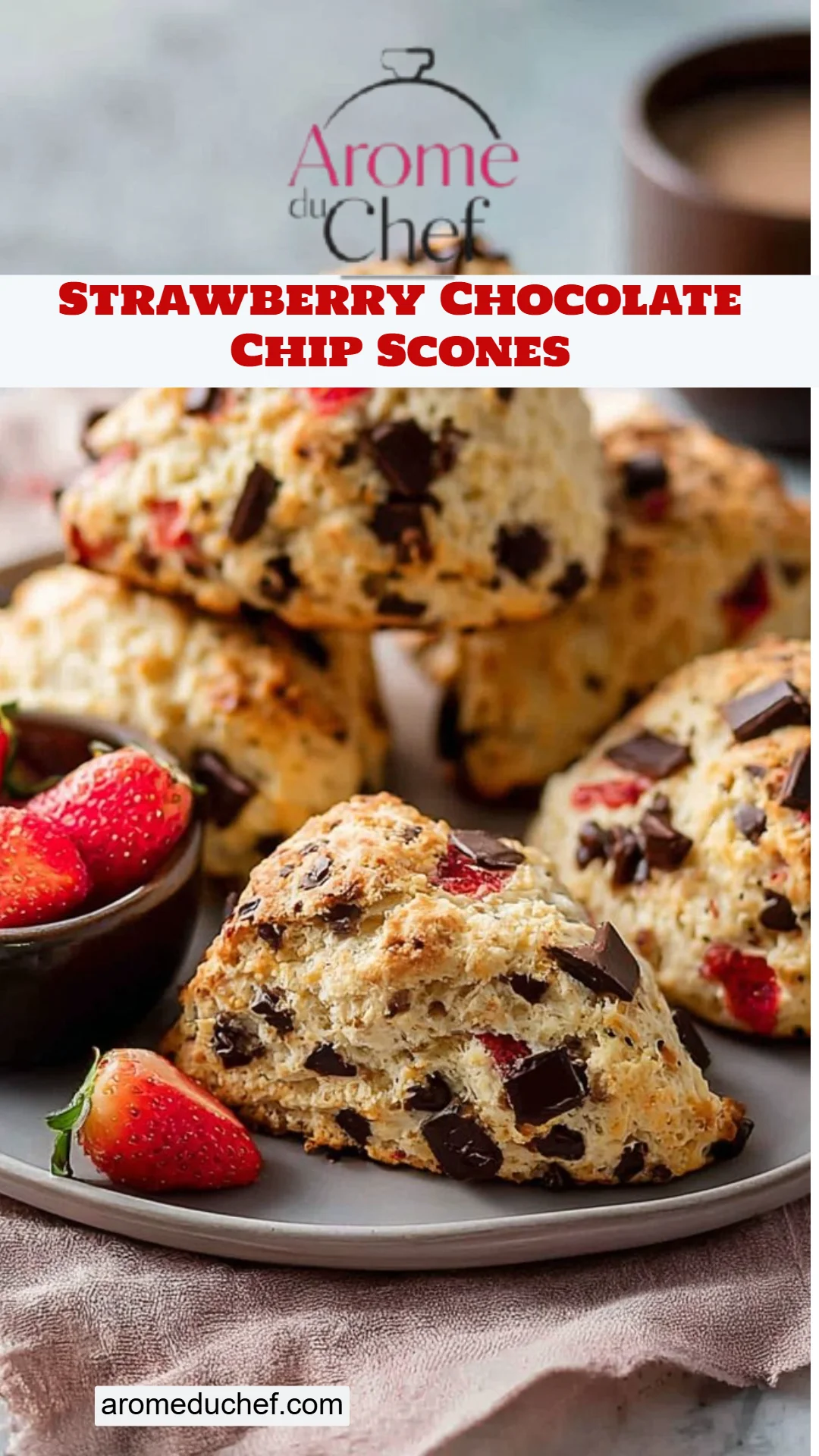 Strawberry Chocolate Chip Scones