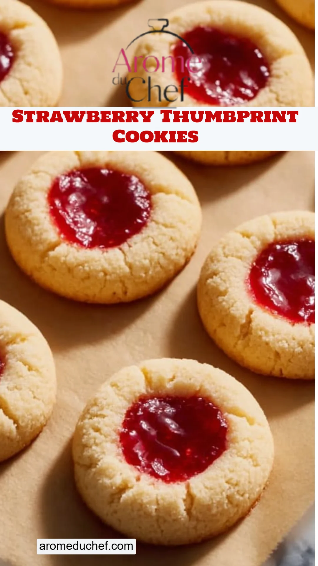 Strawberry Thumbprint Cookies