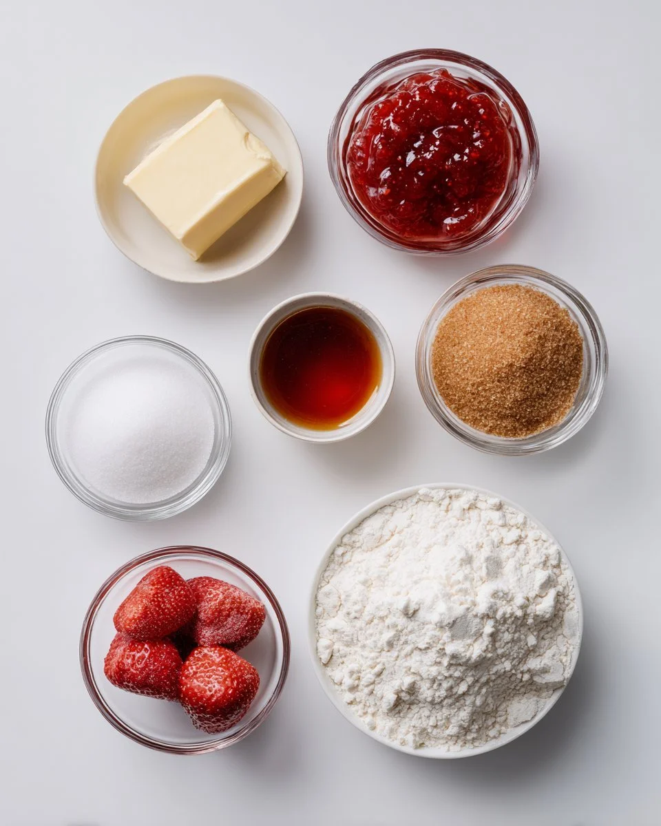 Strawberry Thumbprint Cookies