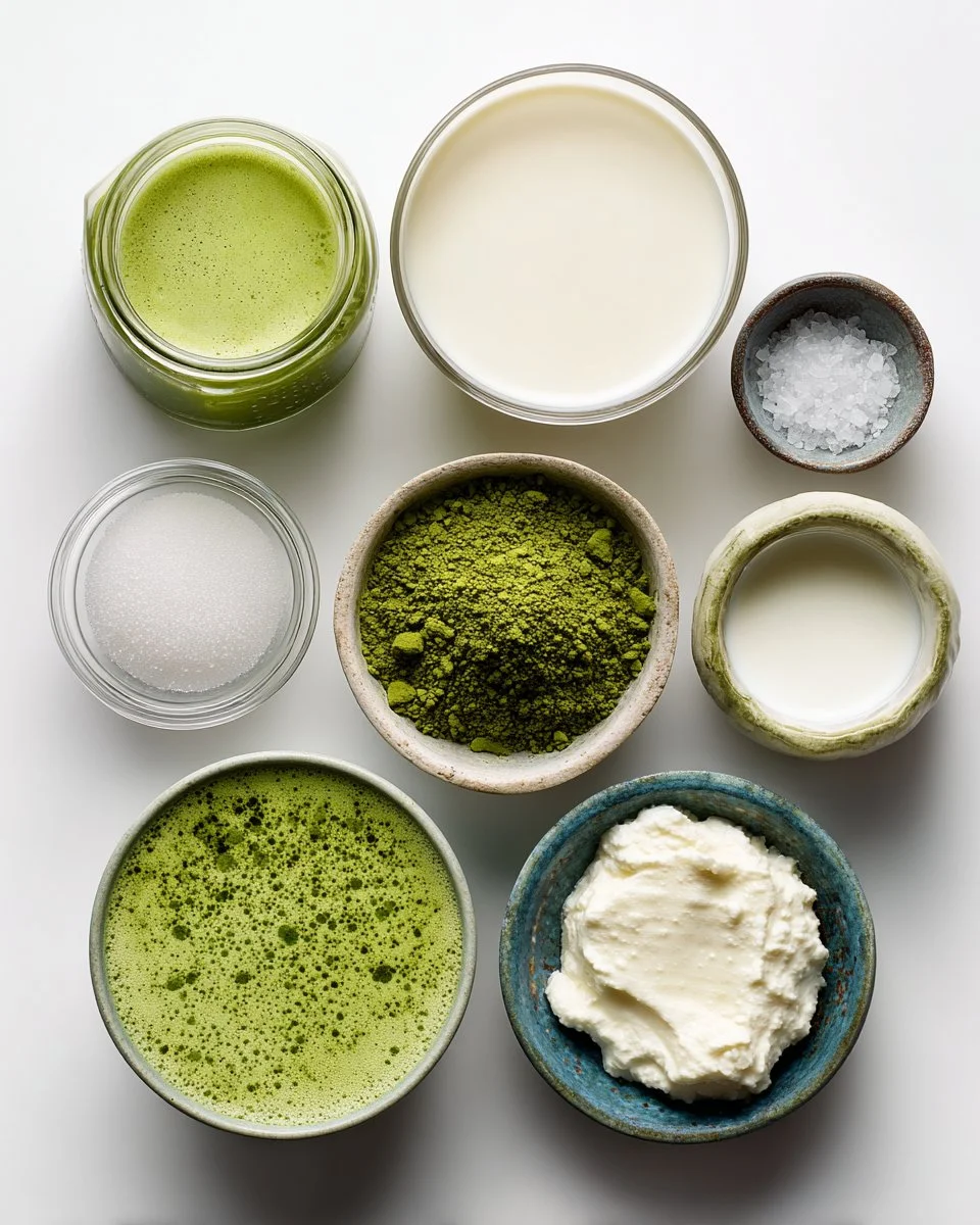 Sweet Matcha Latte with Vanilla Cold Foam