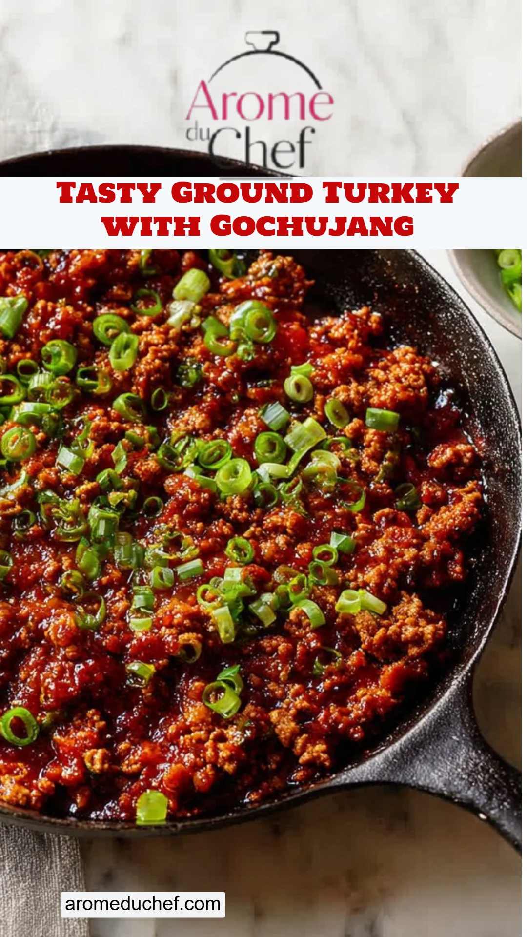 Tasty Ground Turkey with Gochujang