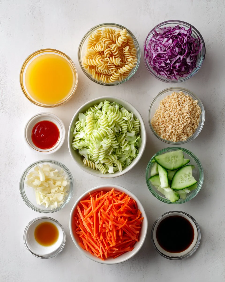 Tasty High Protein Asian Pasta Salad