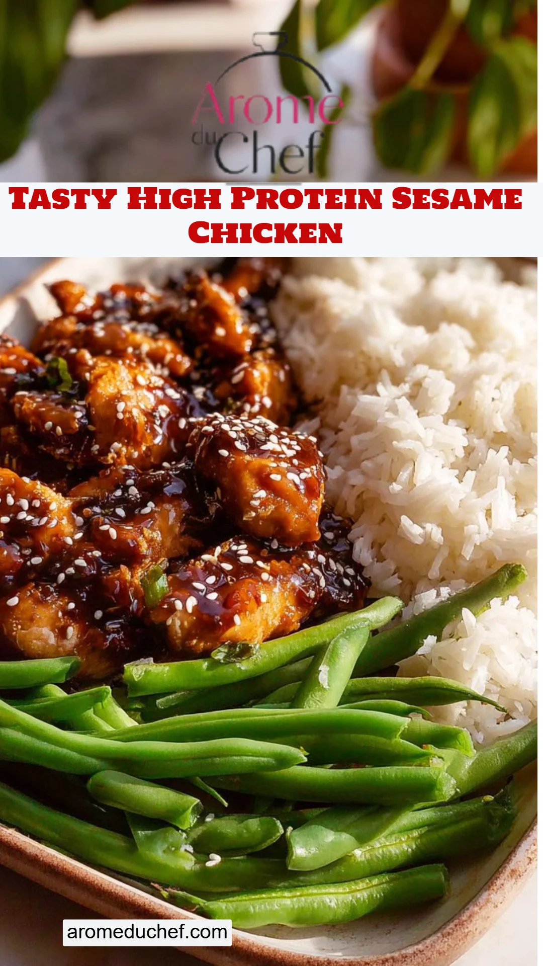 Tasty High Protein Sesame Chicken