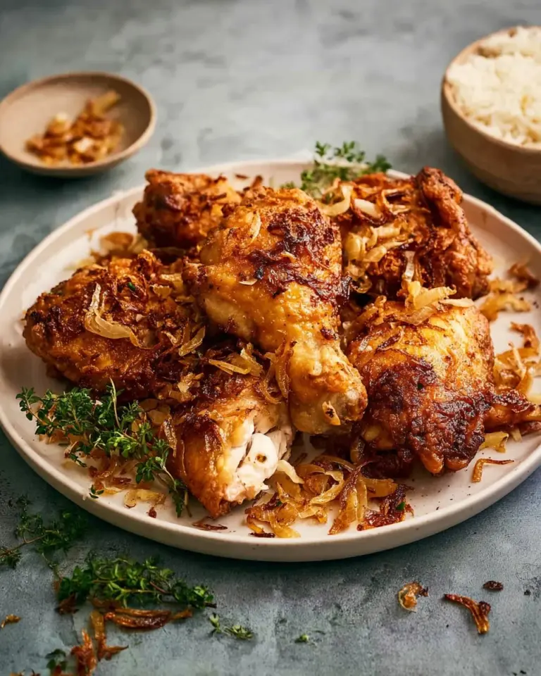 Delicious Thai Fried Chicken Hat Yai style, crispy and flavorful.