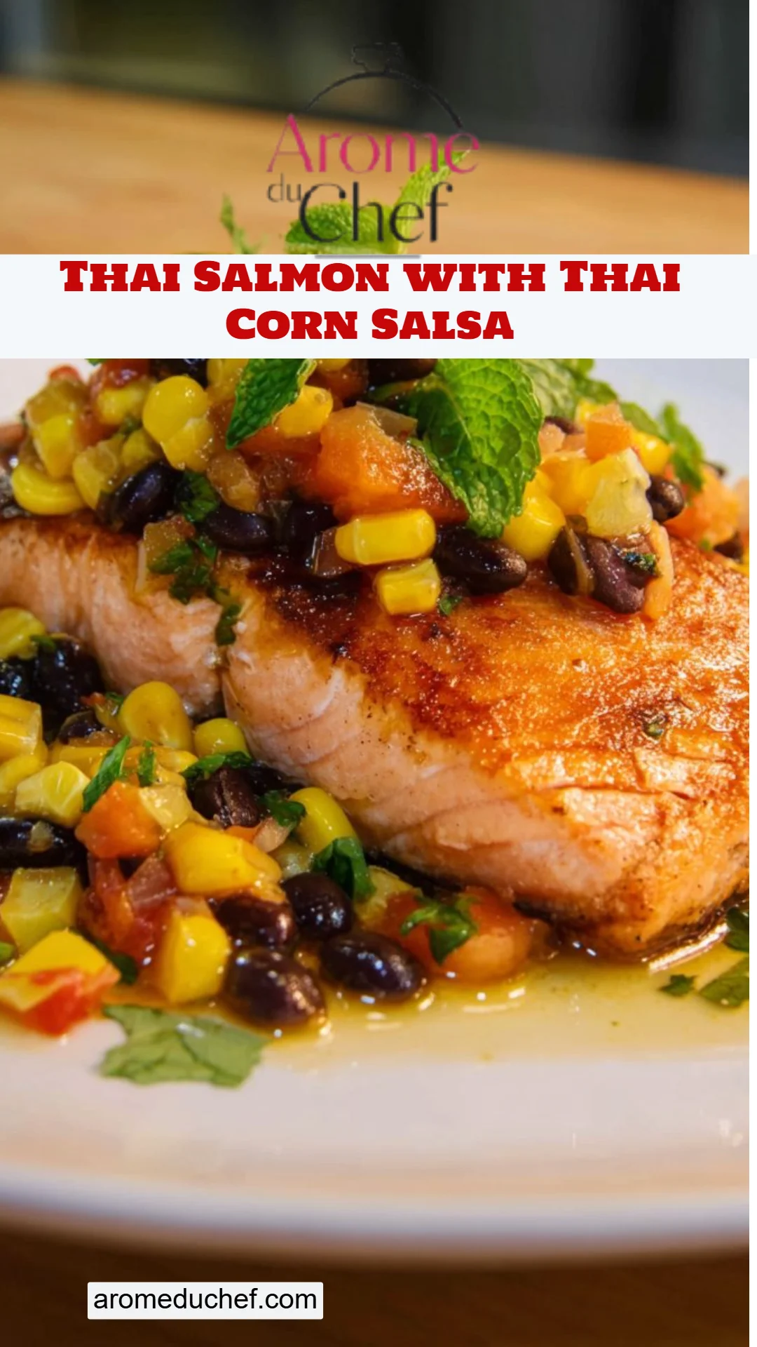 Thai Salmon with Thai Corn Salsa