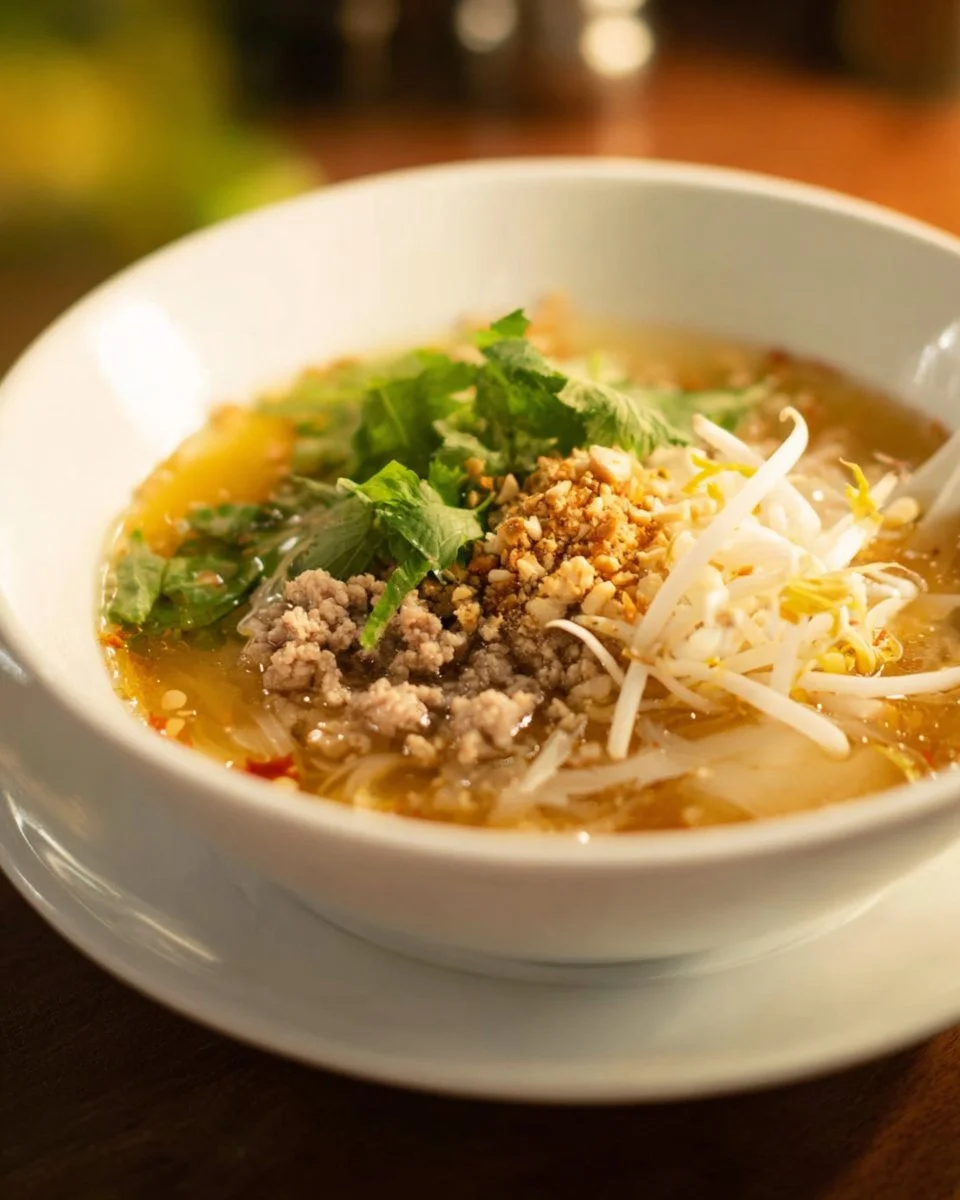 Thai Spicy and Sour Noodle Soup