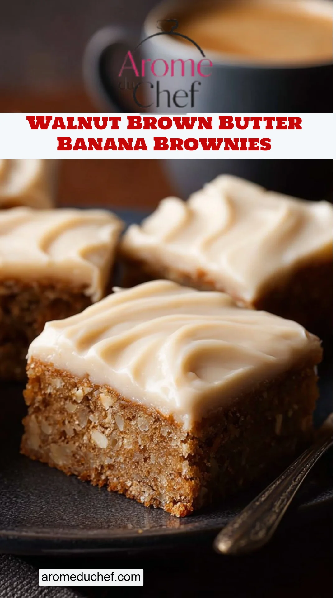 Walnut Brown Butter Banana Brownies