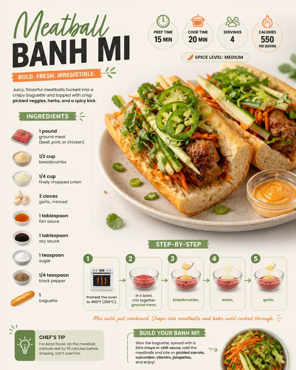 Meatball Banh Mi
