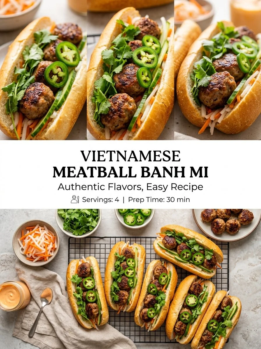 Meatball Banh Mi