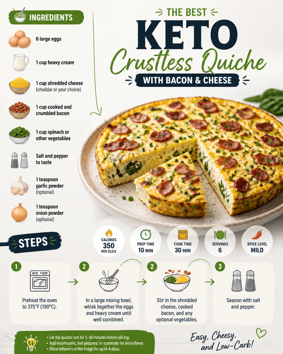 The Best Keto Crustless Quiche