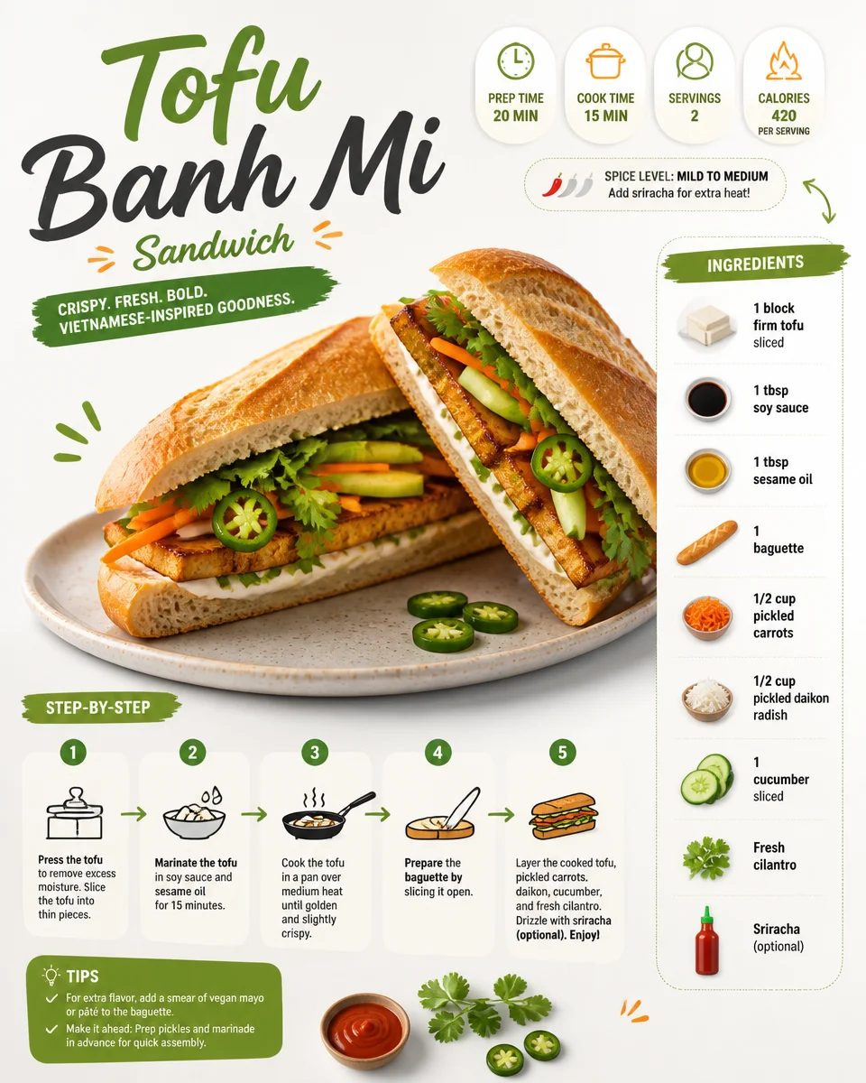 Tofu Banh Mi Sandwich
